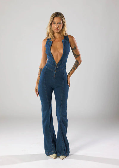 Hollywood denim jumpsuit