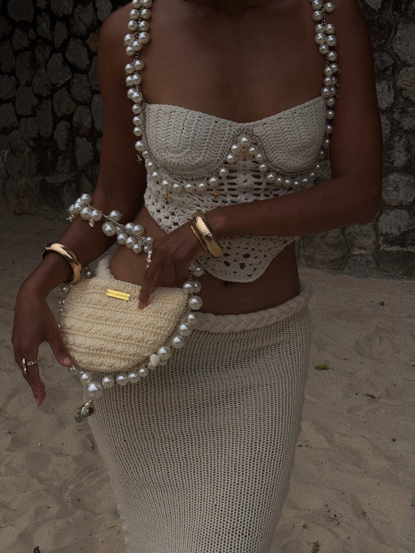 Chaya pearl set