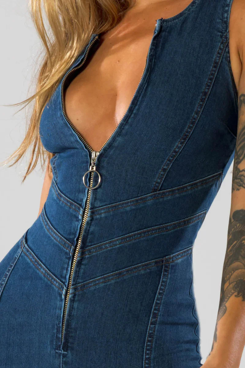 Hollywood denim jumpsuit